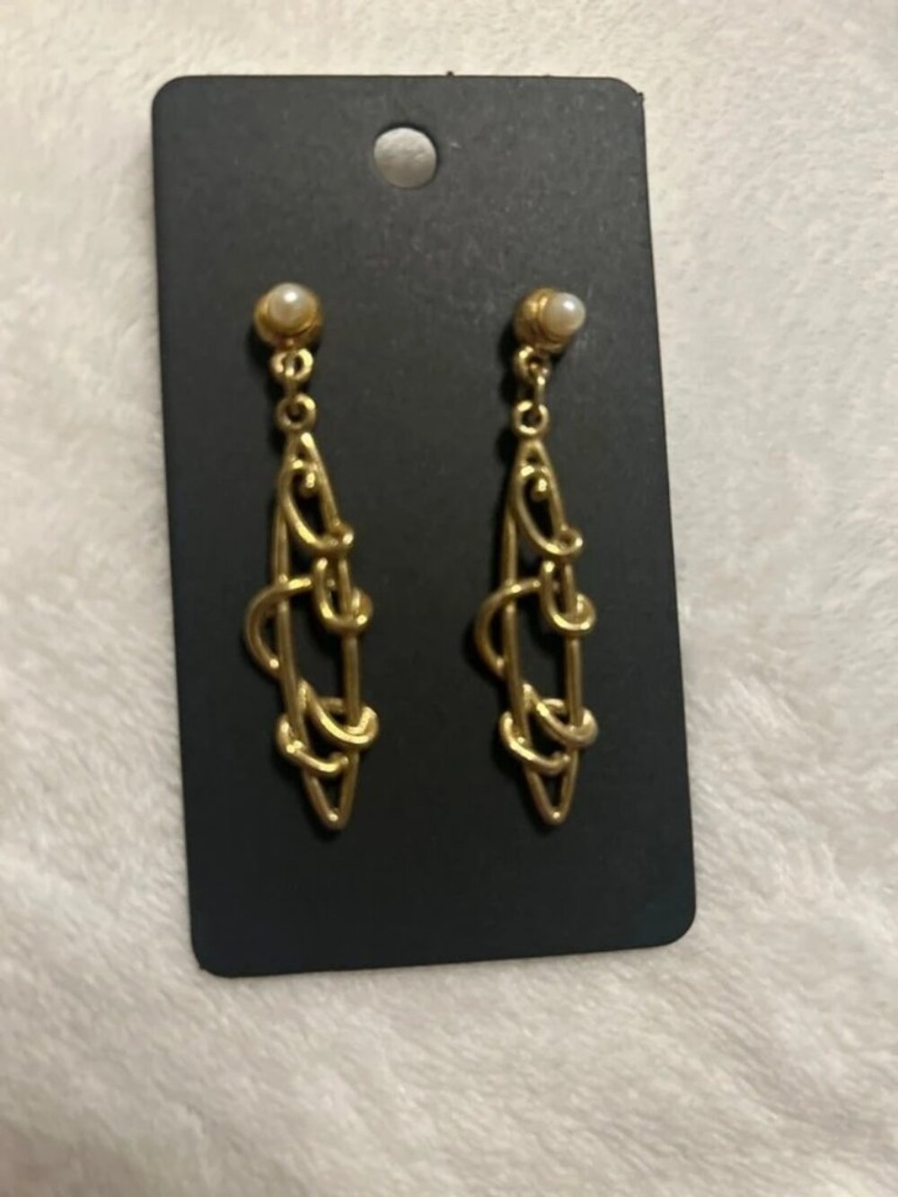 Long hanging earrings